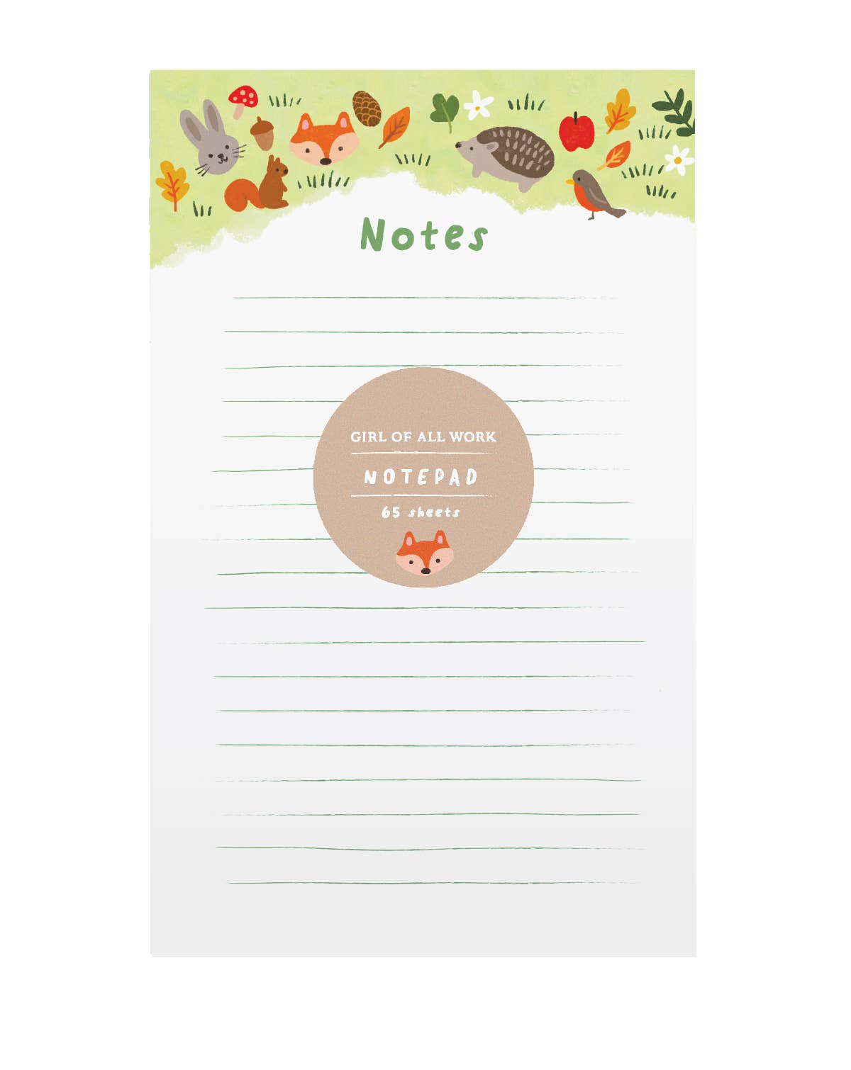 Forest Animals Notepad