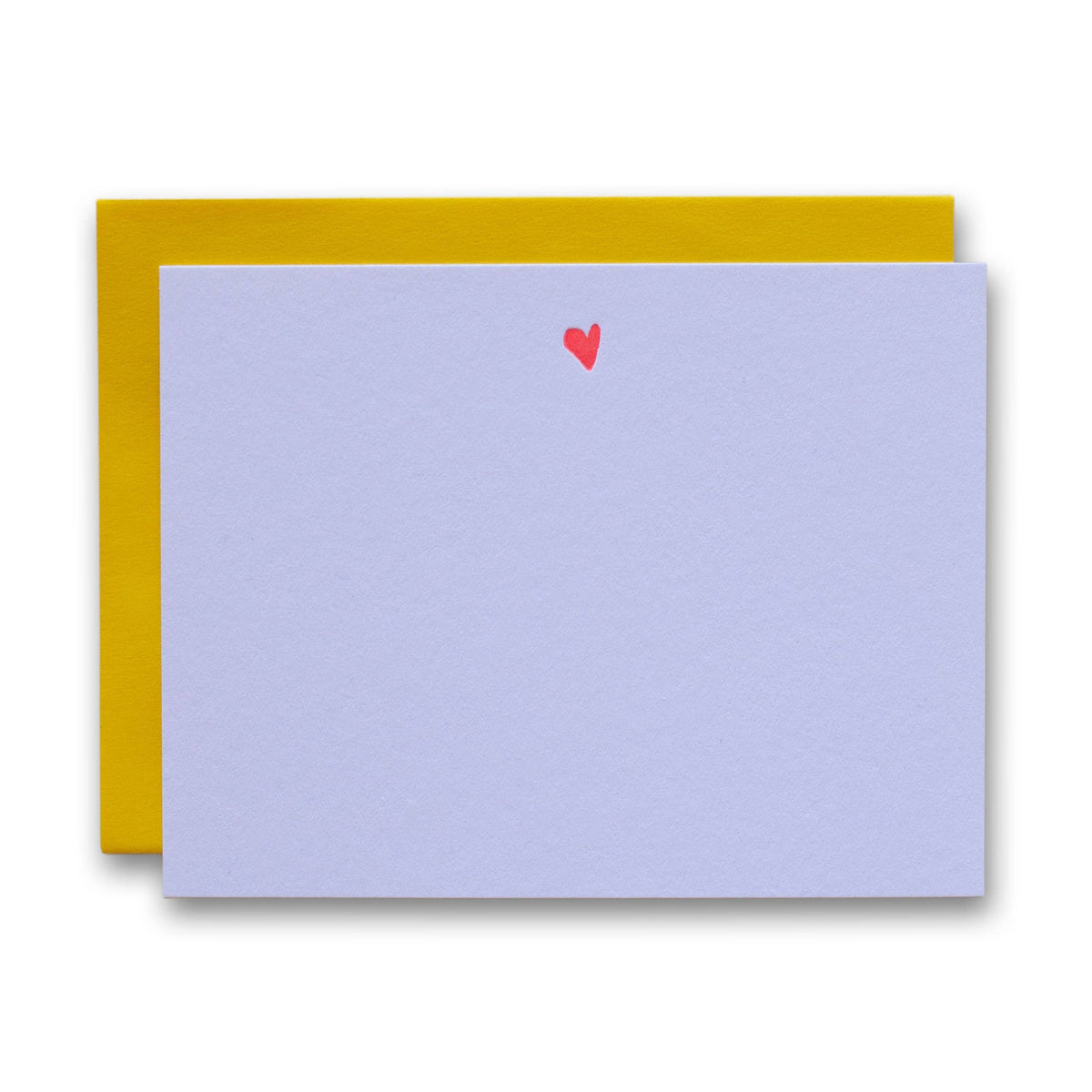 Neon Heart Boxed Set of 6 Letterpress Cards