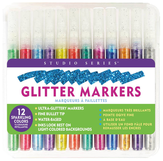 Studio Series Glitter Markers (Set of 12)