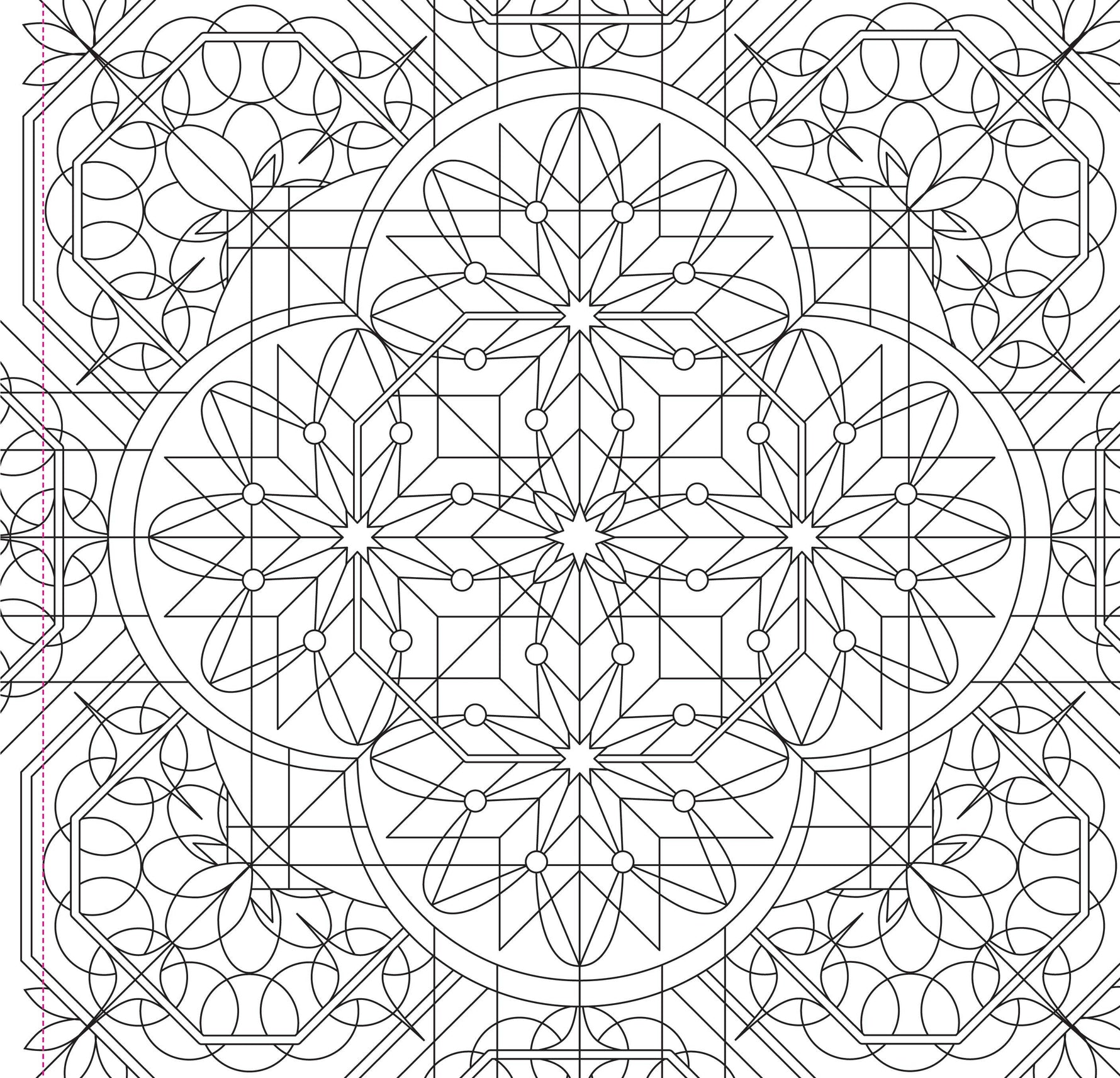 Kaleidoscope Designs Artist's Coloring Book