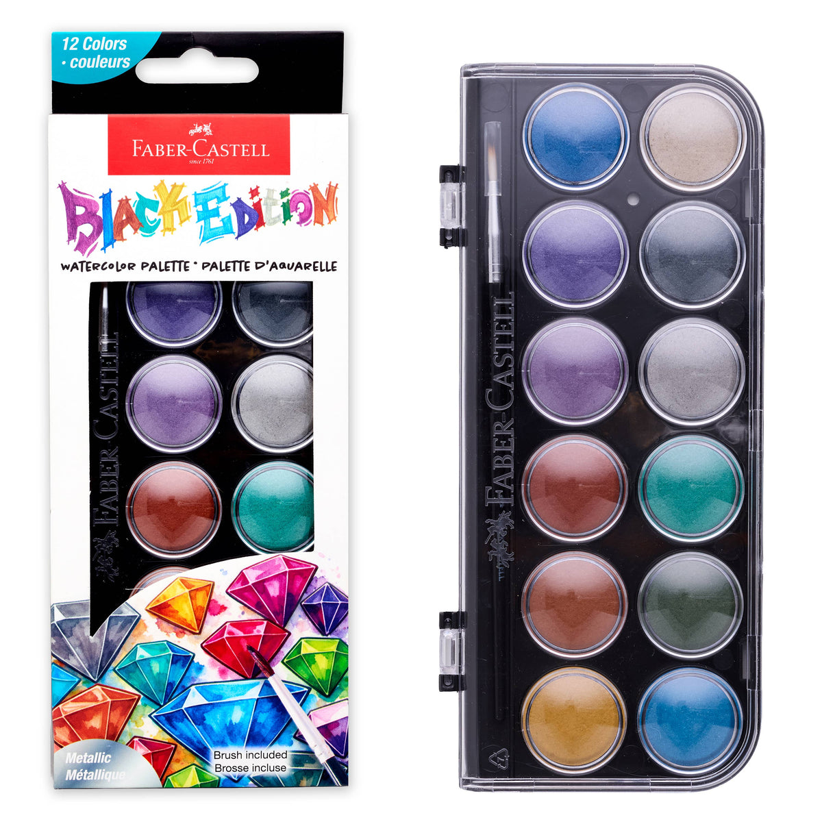 Watercolor Palette - Metallic