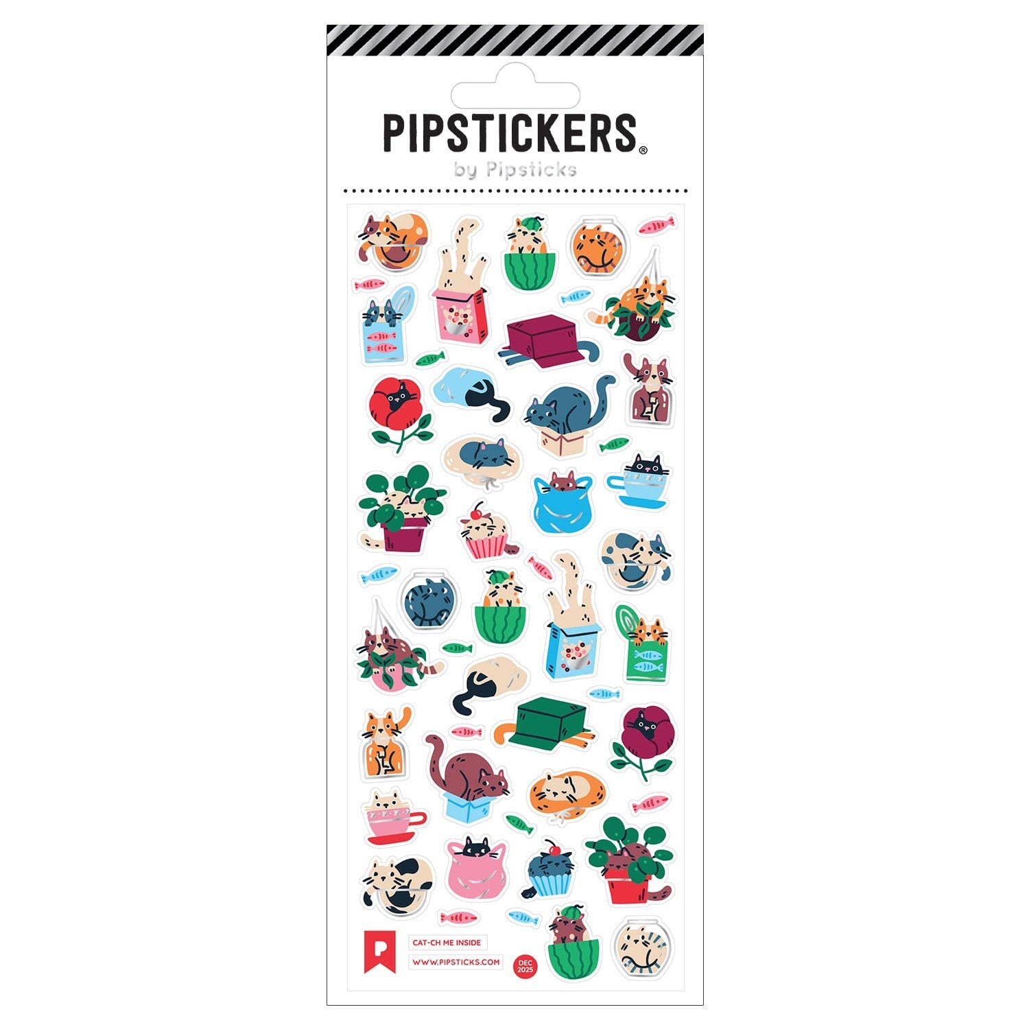 Cat-ch Me Inside sticker sheet