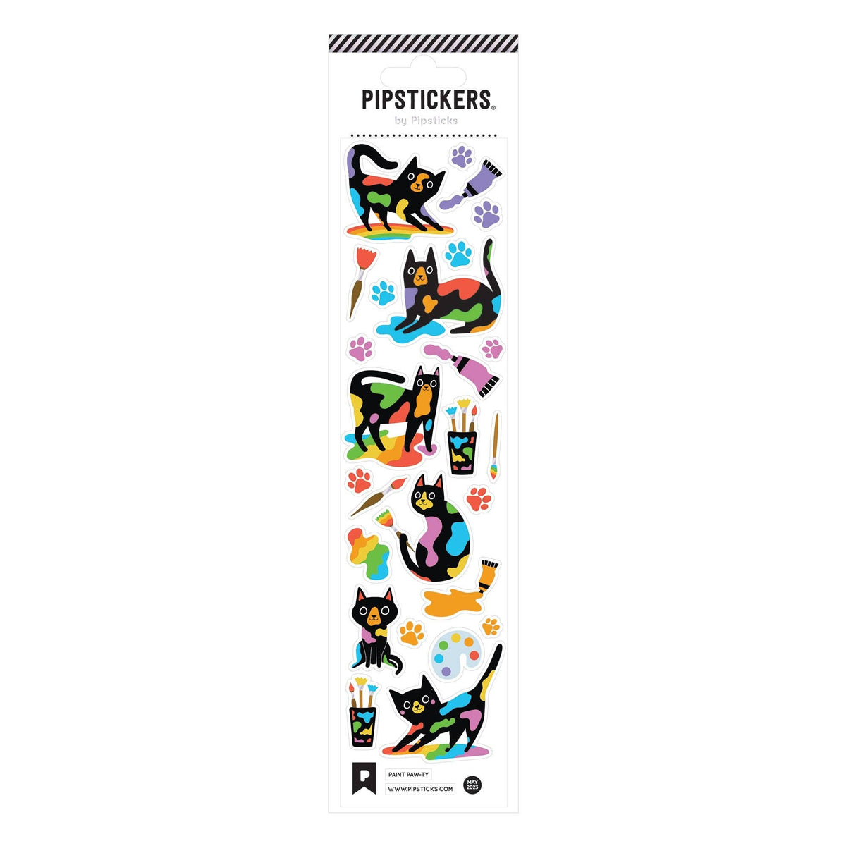Paint Paw-ty sticker sheet
