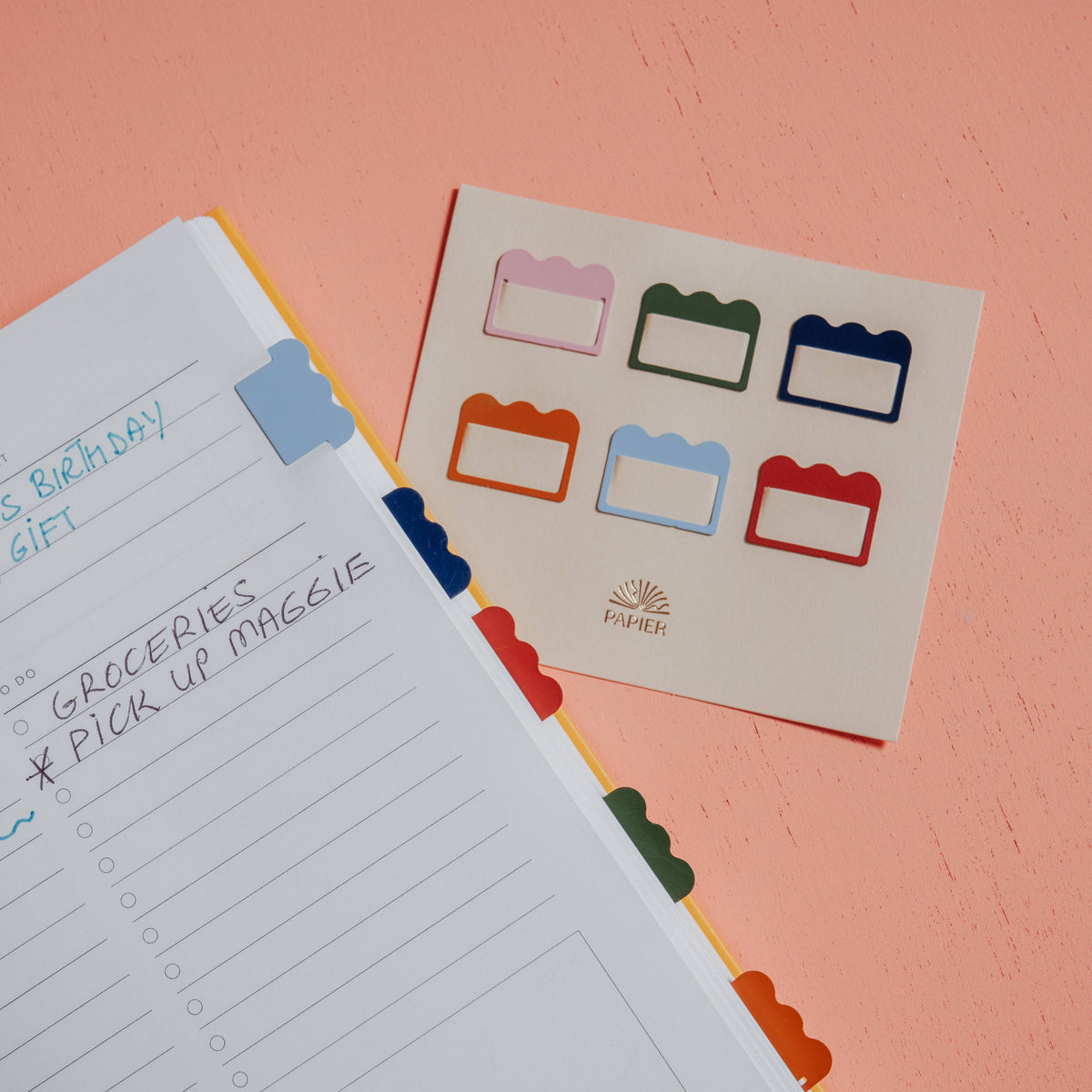 Metal Index Tabs, Multicolor - Cloud