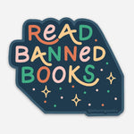 Read Banned Books Vinyl Sticker