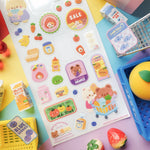 Kawaii Grocery Run Sticker Sheet