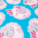 Pink Axolotl - Amphibian Cute Animal Vinyl Sticker