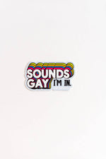Sounds Gay I’m In vinyl sticker