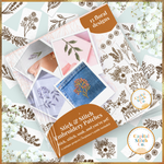 Floral Stick and Stitch Patch Embroidery Kit - Includes Everything
