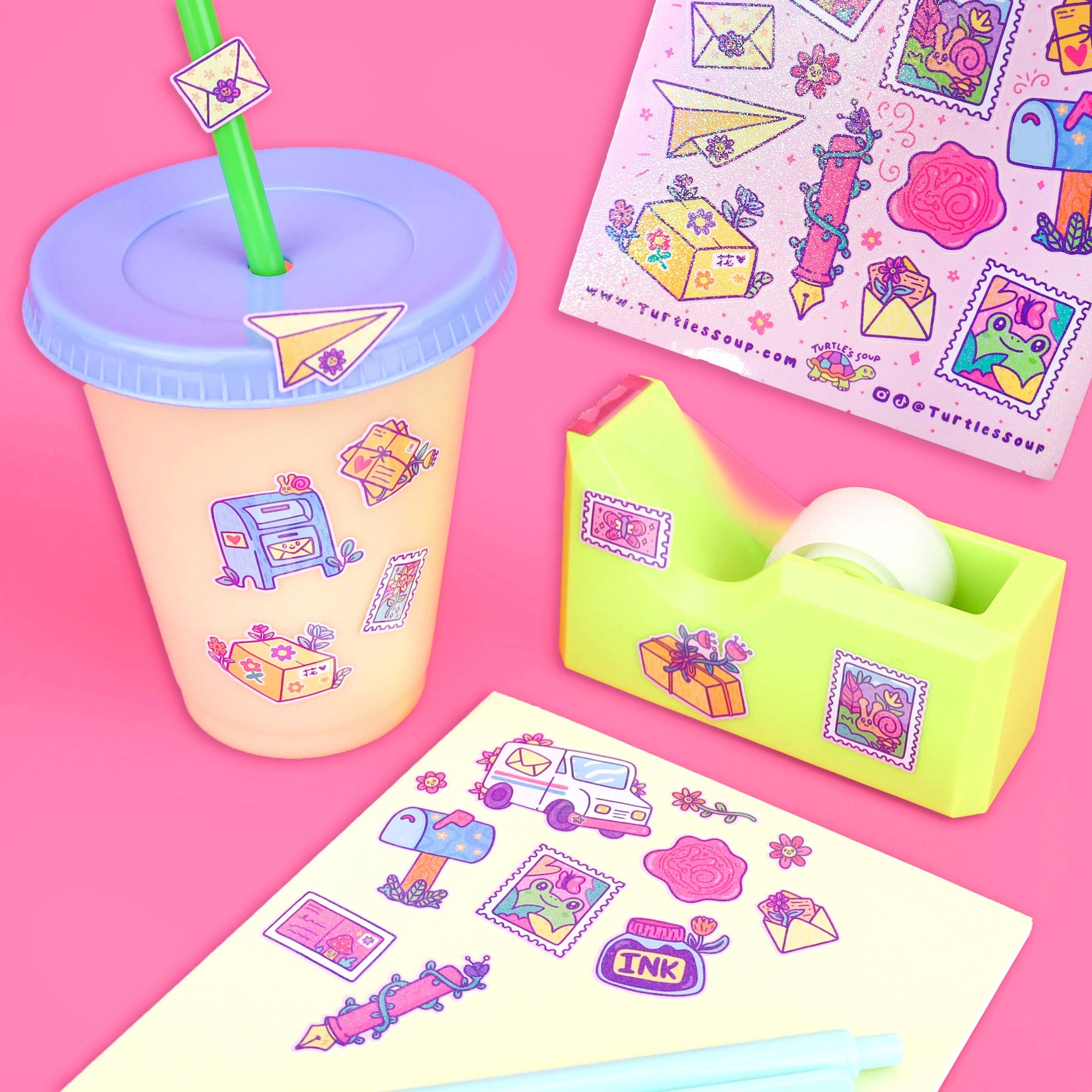 Happy Mail sticker sheet