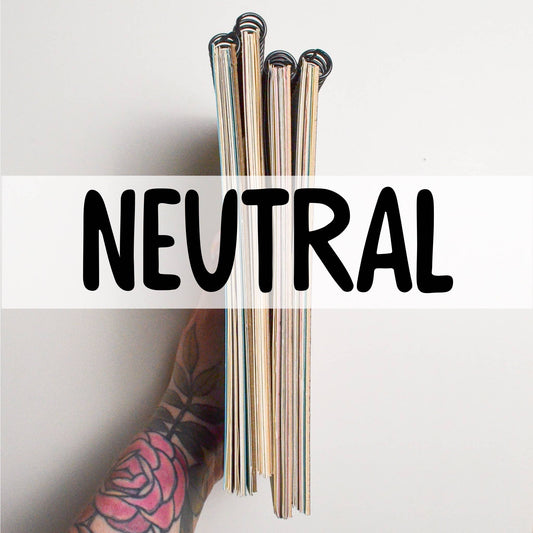Recycled Paper Sketch Book: Neutral / 8" x 10"