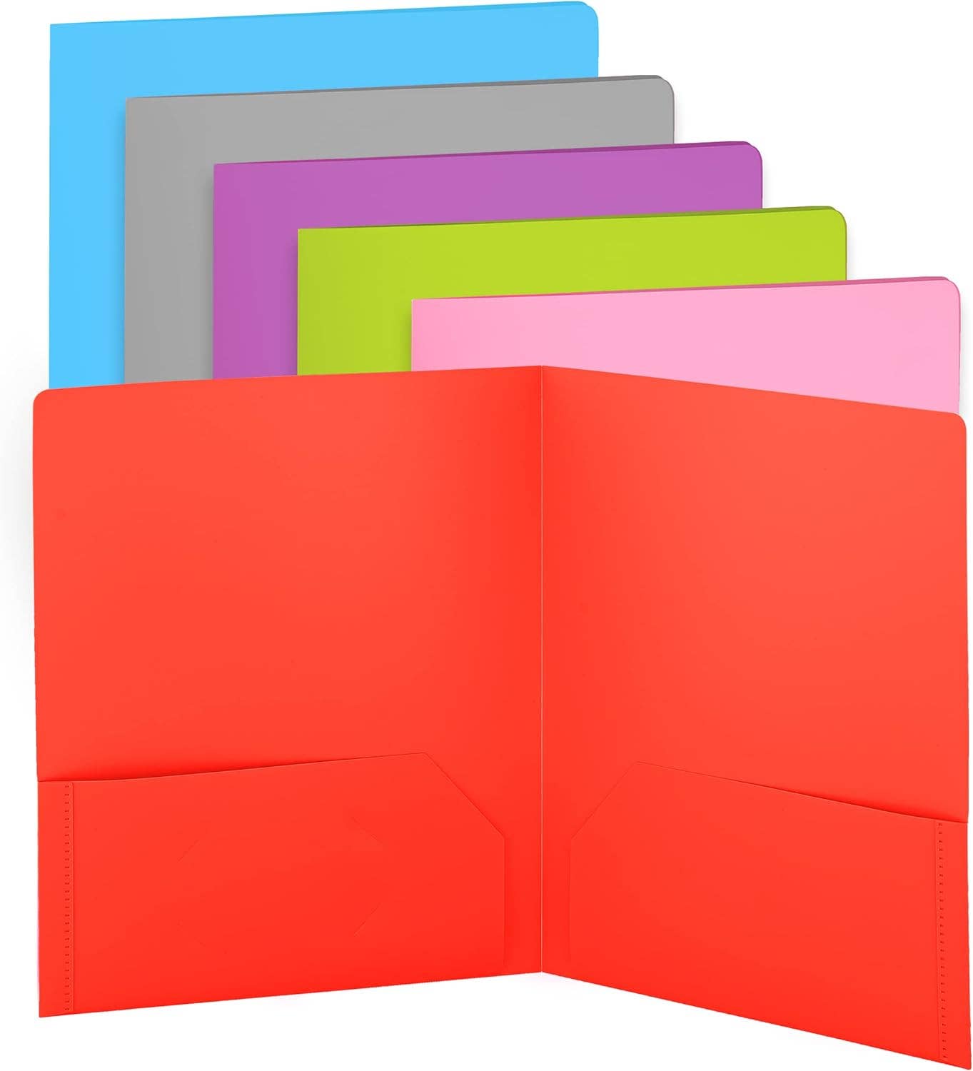 Poly 2-Pocket Folder: Assorted Colors