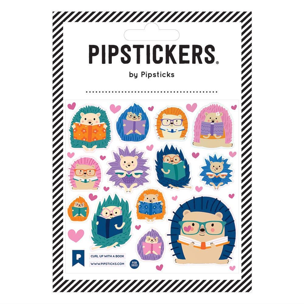 Curl Up With A Book sticker sheet