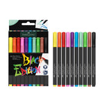 Felt Tip Brush Pen Markers 10