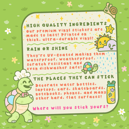 Friend to Pollinators Bee and Bat Vinyl Sticker