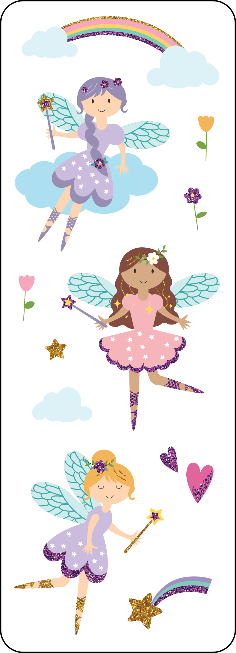 Fairies sticker sheet set