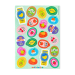 Produce sticker sheet