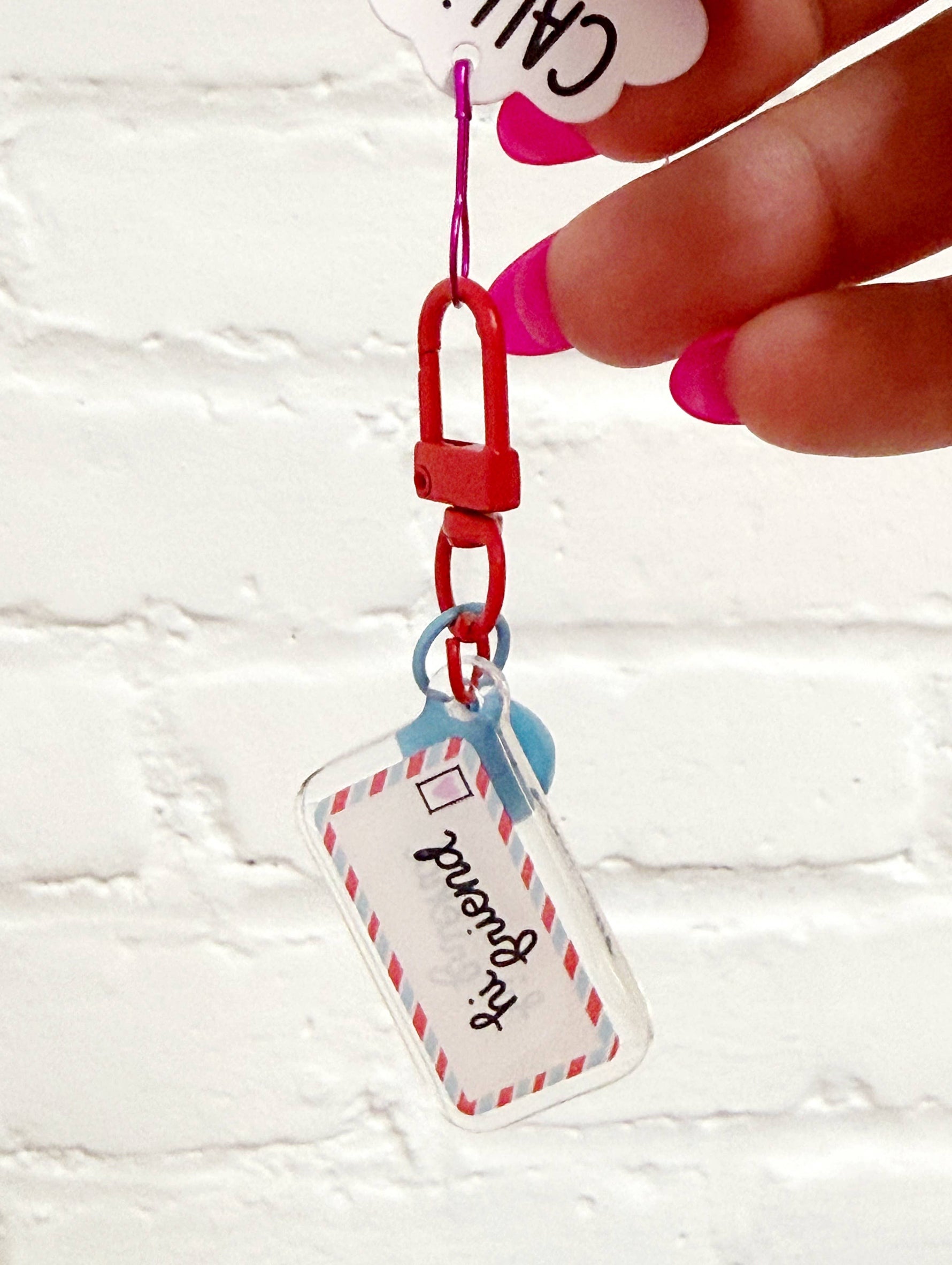 Pen Pal Envelope Mini Bag Charm