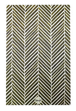 Green Herringbone Letter Writing Stationery Set