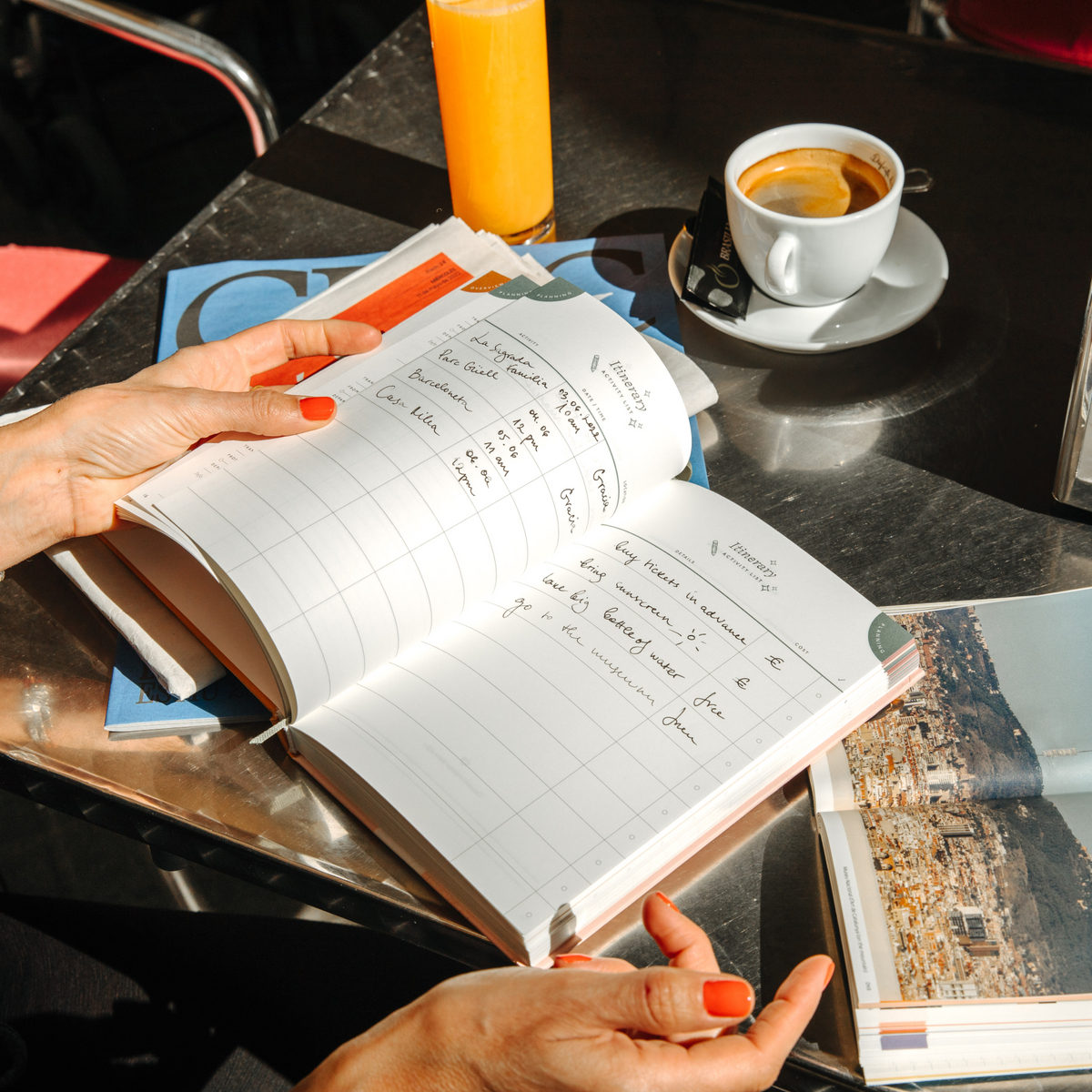 Hardcover Guided Travel Journal -  Sky High