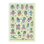 Happy Planters - Garden Stationery Holographic Sticker Sheet