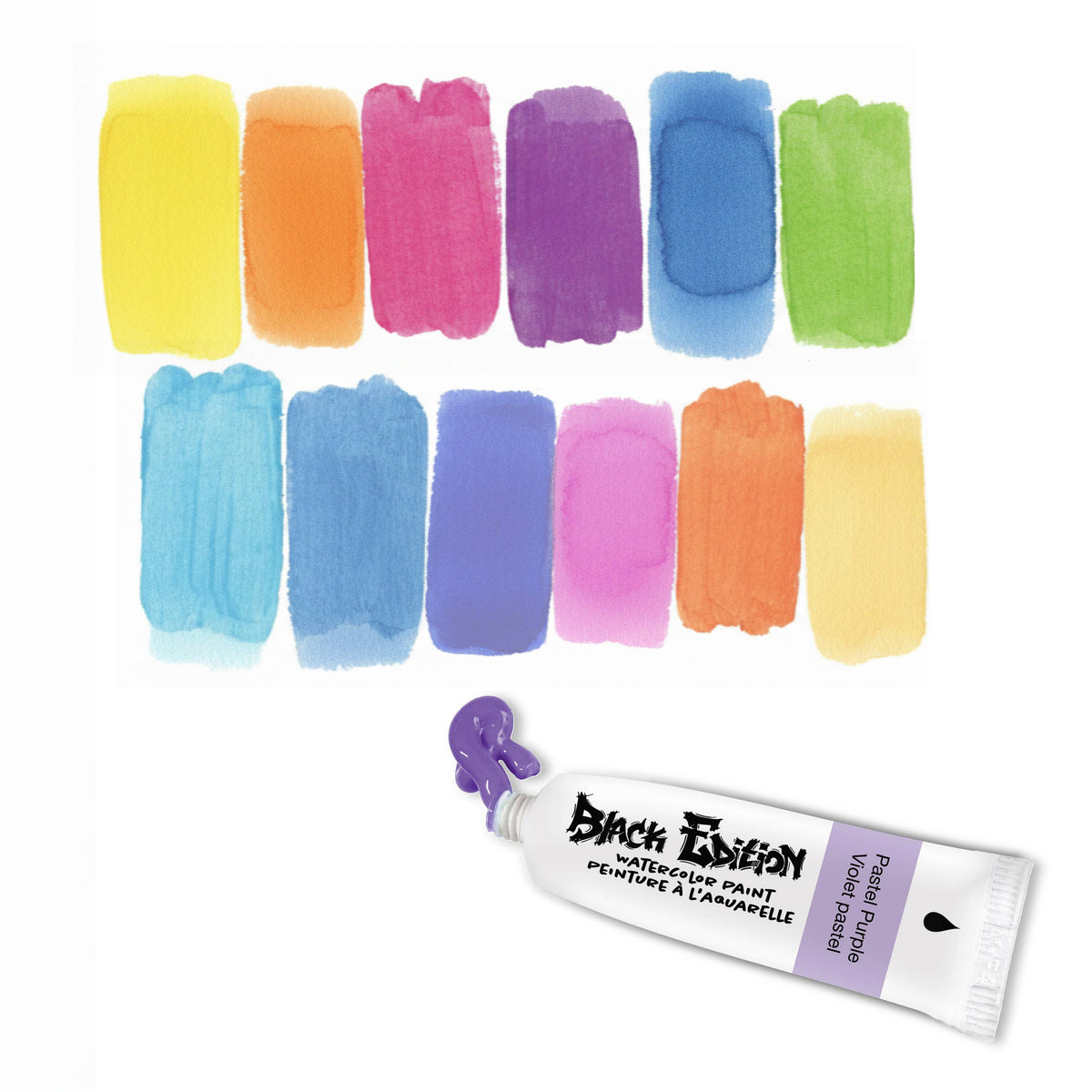 12 Ct Watercolor Liquid Paint Tubes, Pastel