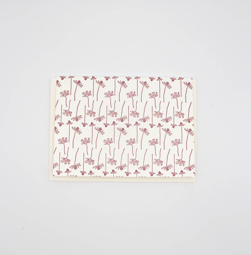 Linear Floral Small Card Pack