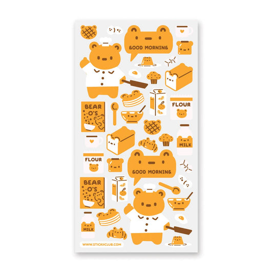 Bear-y Good Morning Sticker Sheet