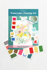 Floral Meadows watercolor painting kit