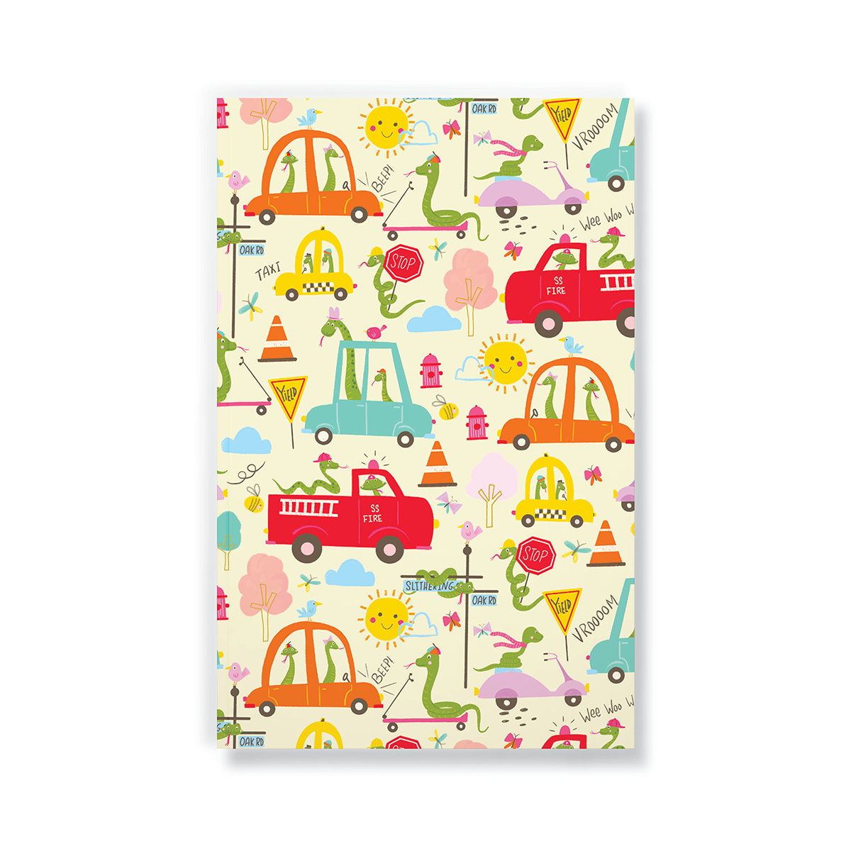 Traffic Snakes Classic Layflat Journal Notebook