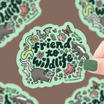 Friend To Wildlife Animal Vinyl Sticker