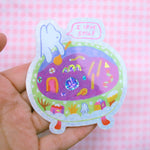 I Love Soup Glitter Vinyl Sticker