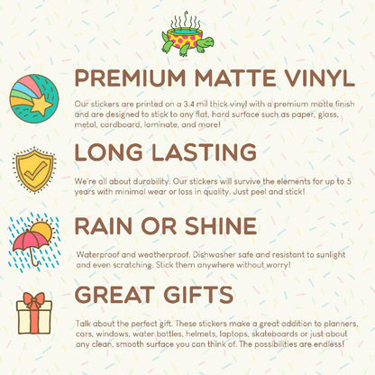 This is a Strobbery Strawberry Robber Fruit Vinyl Sticker