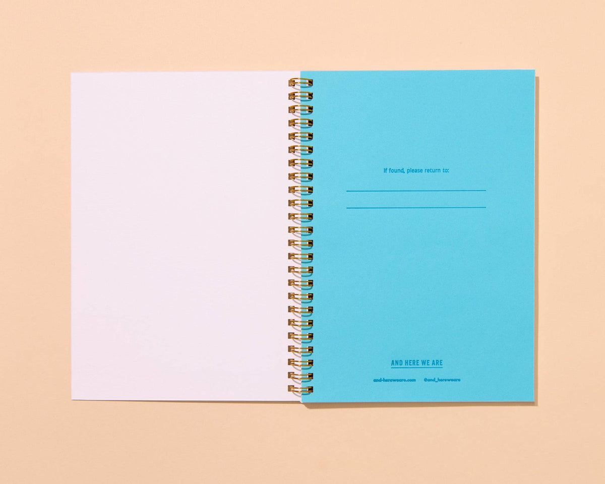 Letterpress A5 Lined Spiral Notebook—Rainbow Trout Fish