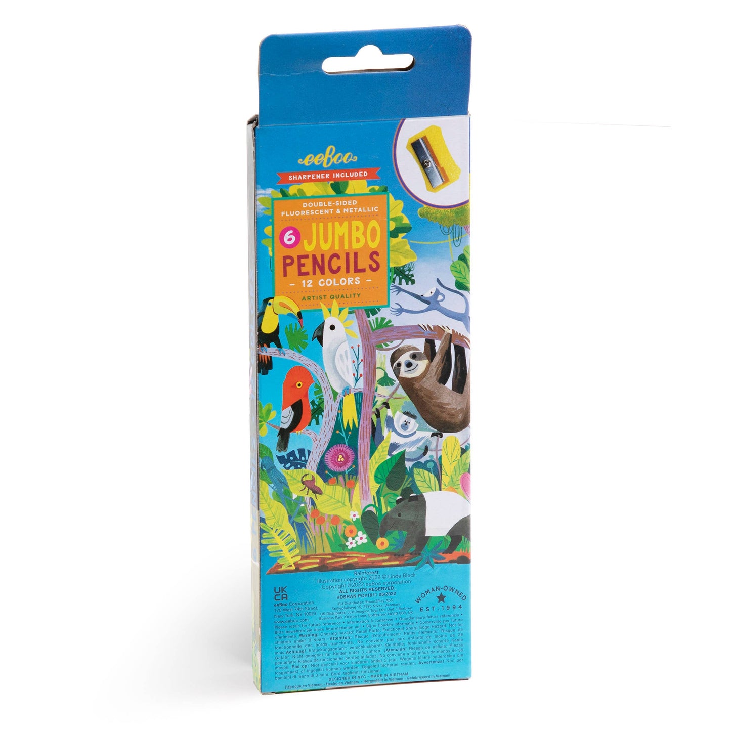 Rainforest 6 Jumbo Double-Sided Special Pencils