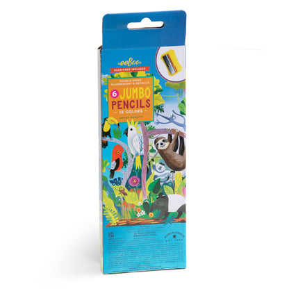 Rainforest 6 Jumbo Double-Sided Special Pencils