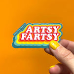 Artsy Fartsy Vinyl Sticker