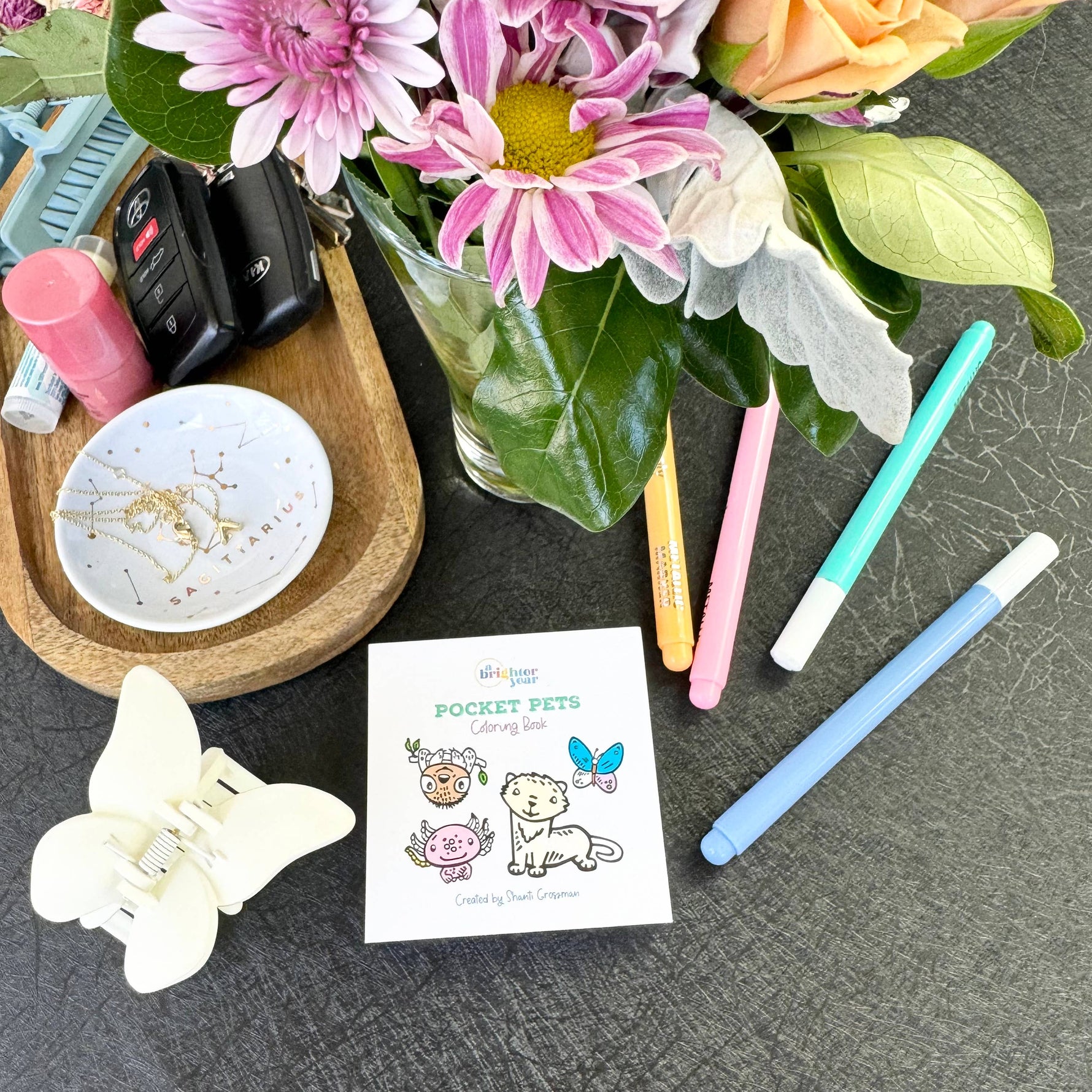 Pocket Pets Mini Coloring Book for Adults and Kids