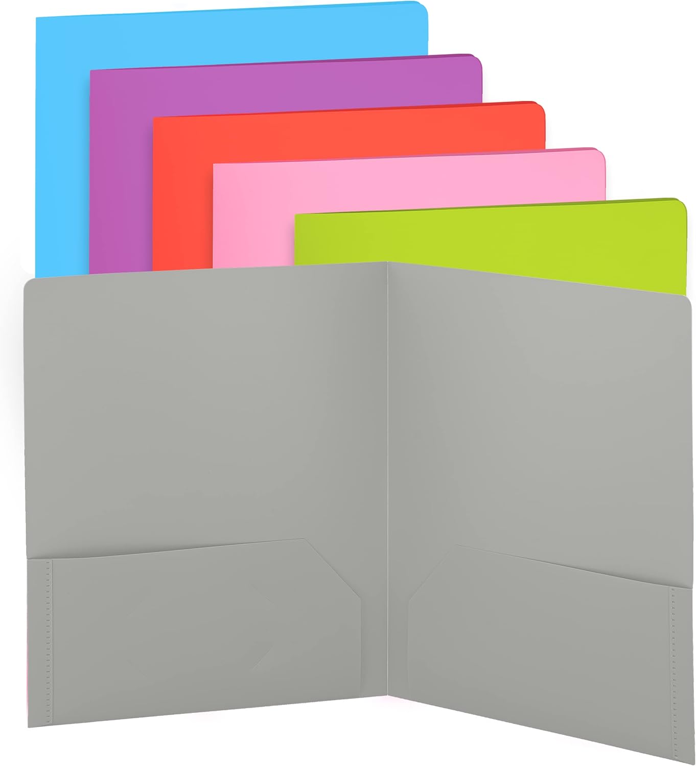 Poly 2-Pocket Folder: Assorted Colors