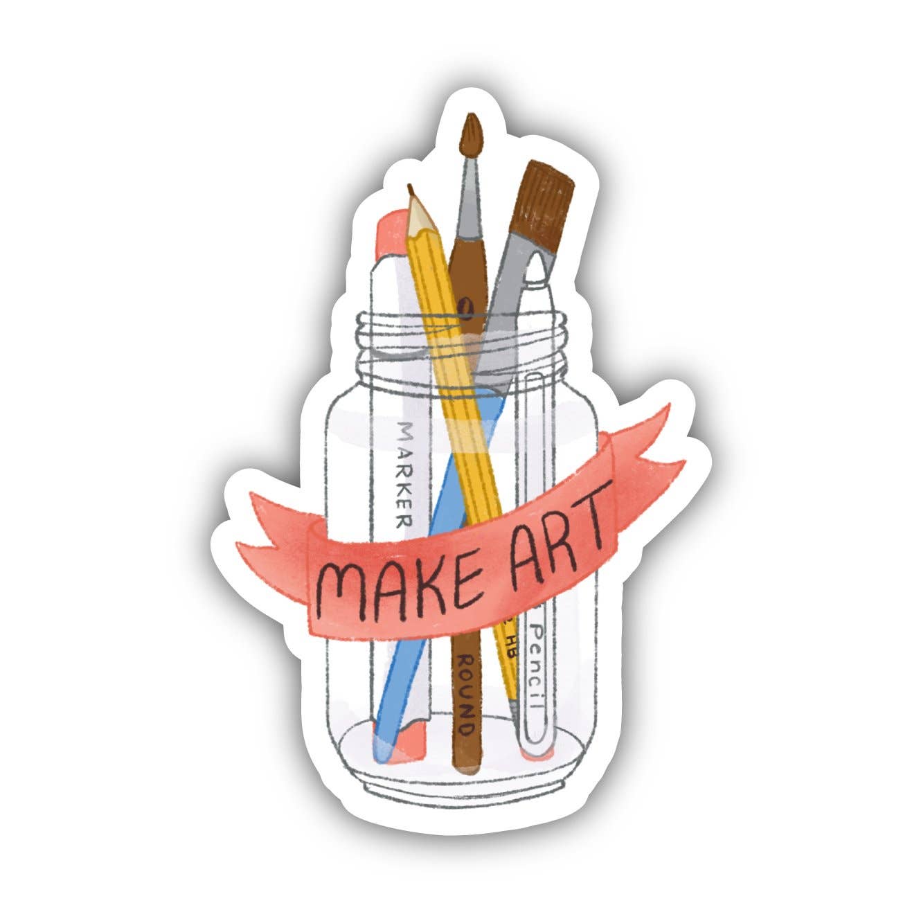 Make Art Vinyl Sticker