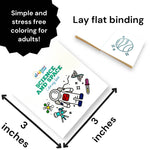 Science and Space Mini Coloring Book for Kids and Adults