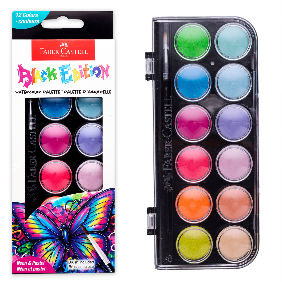 Watercolor Palette - Neon & Pastel