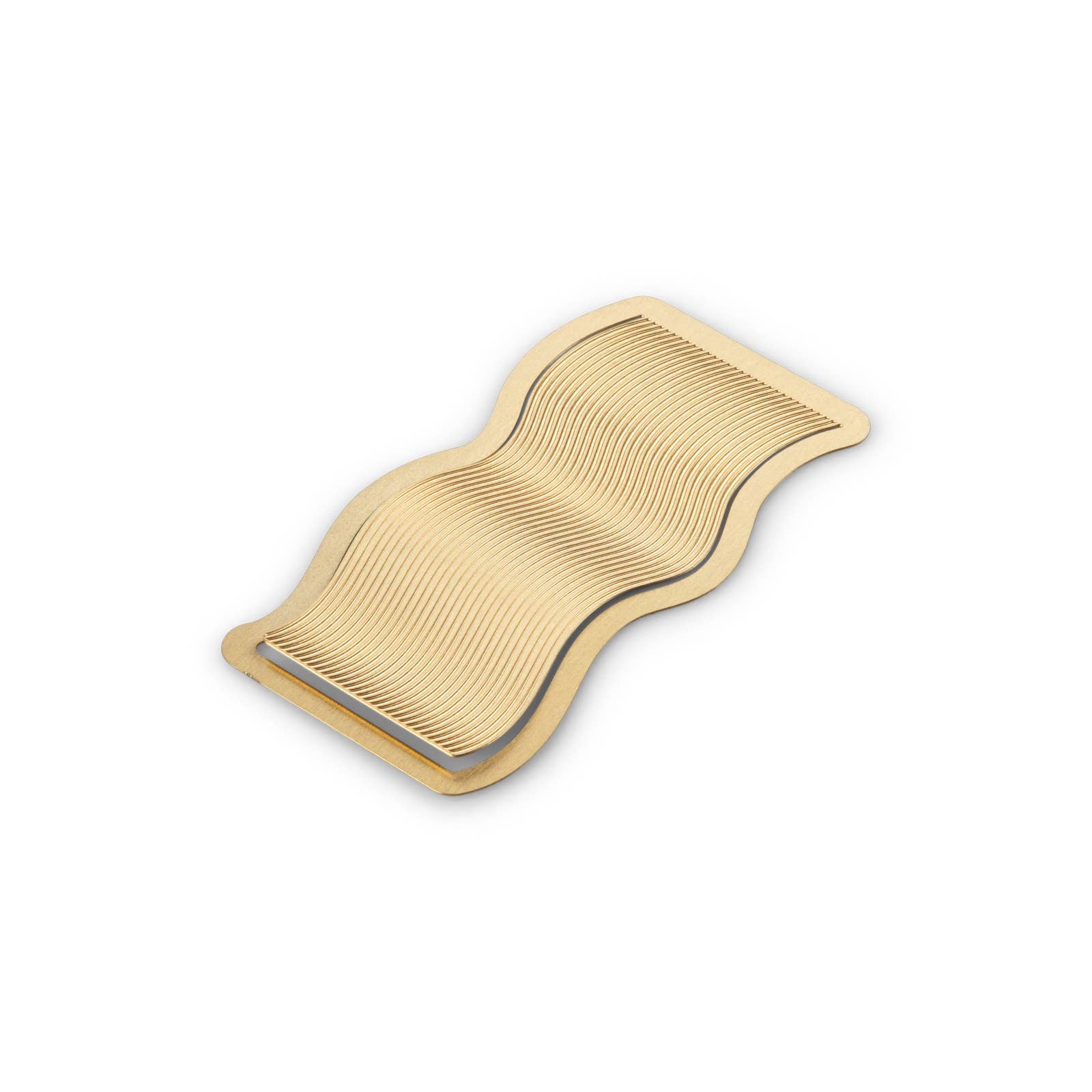 Brass Metal Wave Bookmark
