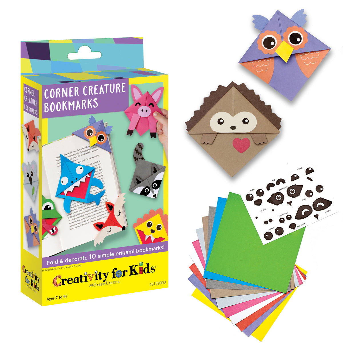 Corner Creature Bookmarks Mini Kit for Kids