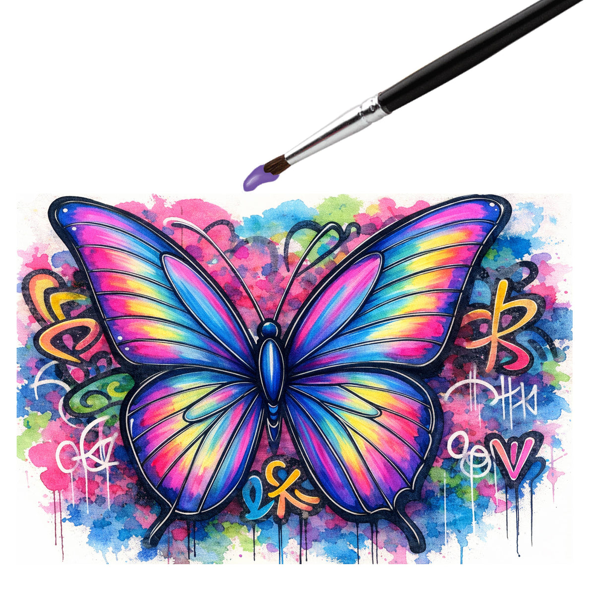 Watercolor Palette - Neon & Pastel