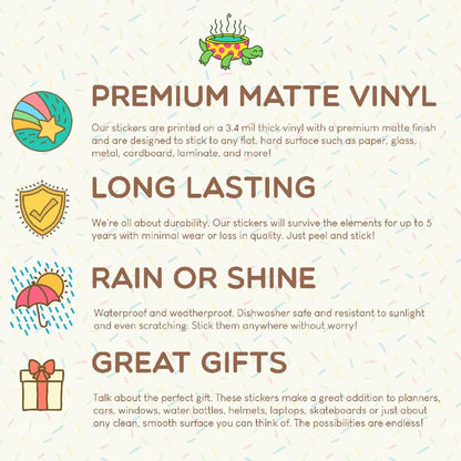 Firefly Terrarium Mushroom Water Bottle Vinyl Sticker