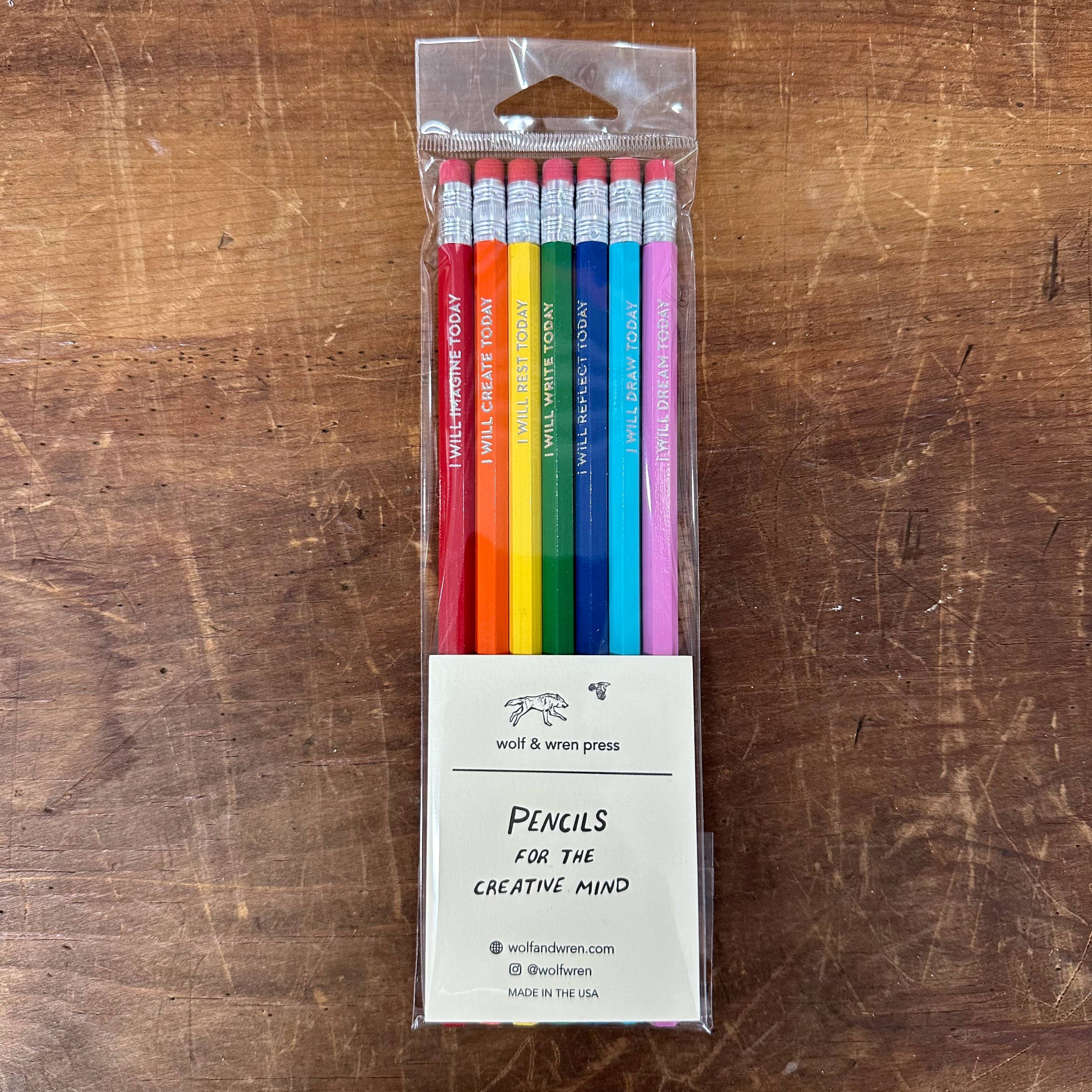 Pencils for the Creative Mind, set of 7
