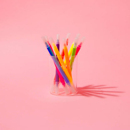 9 Kid's Neon Markers Set - Fluo!