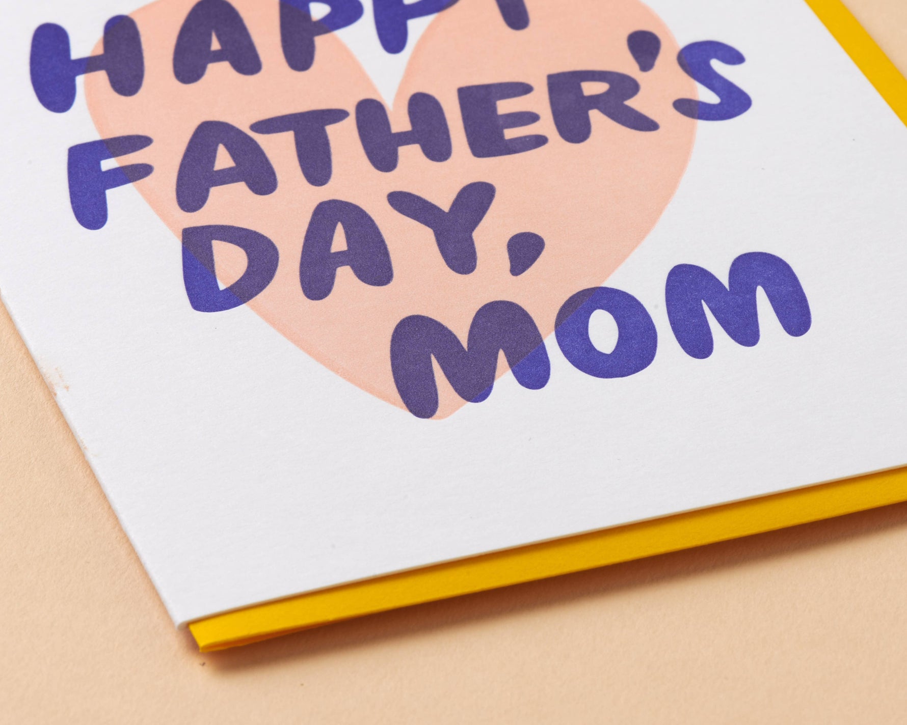 Letterpress Father's Day Card (Single Mom)