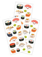 Kawaii sushi stickers